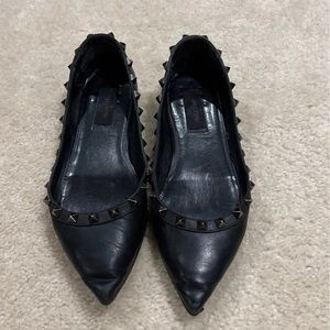 100% Authentic black rockstud Valentino’s flats ! 37.5